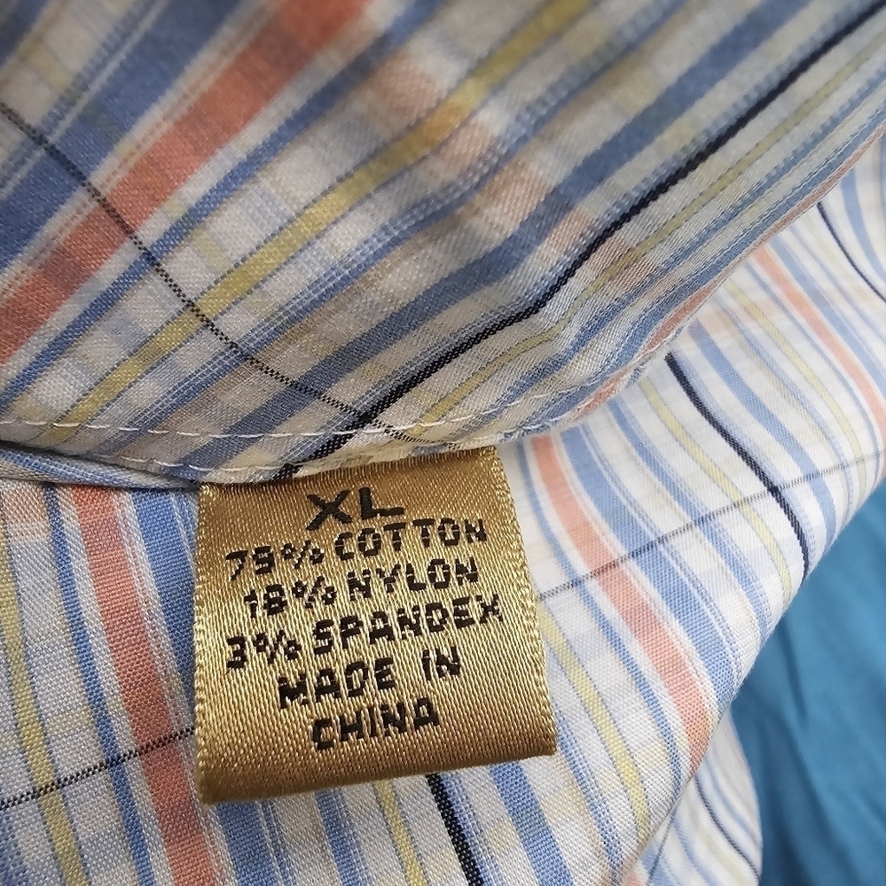 Roundtree & Yorke Gold Label XL trim fit non iron performance multi color